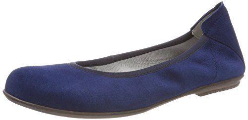 Däumling Hadia Ballerinas, Blau (Capretto Tiefsee 46), 39 EU Schmal von Däumling