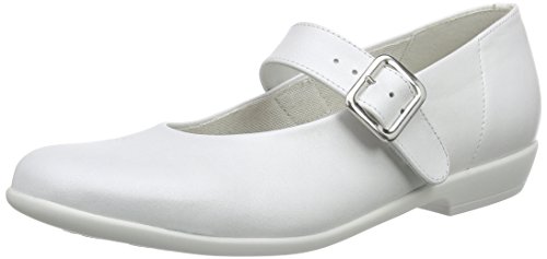 Däumling Mädchen Mia Geschlossene Ballerinas, Weiß (Perlato weiss71), 31 von Däumling