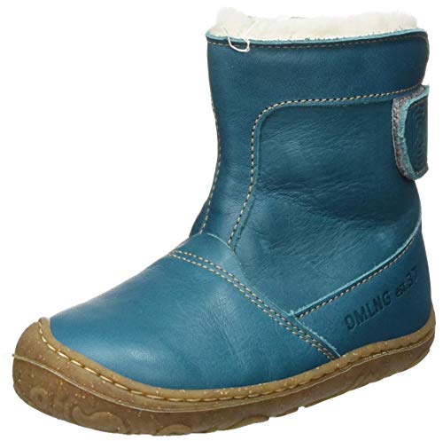 Däumling Jungen Mädchen Nature Line Stiefelette, Bio Nappa Petrol, 22 EU von Däumling