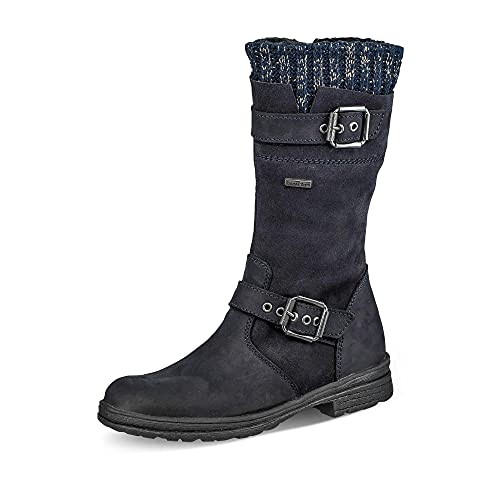 Däumling Mädchen Alia Kurzschaft Stiefel, Blau (47Denver Ozean) von Däumling