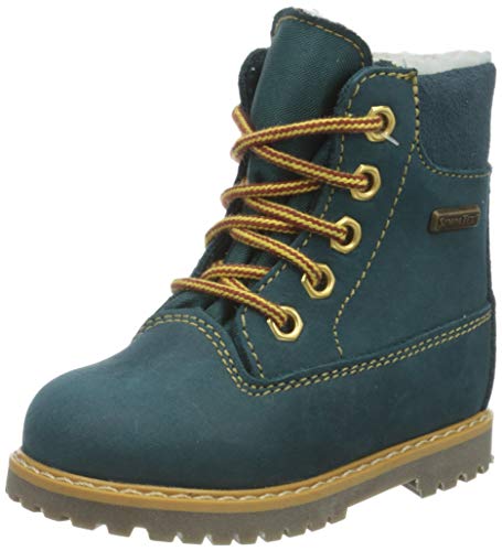 Däumling Unisex-Kinder Andy Kurzschaft Stiefel, Blau (Denver petrol 50), 33 EU von Däumling