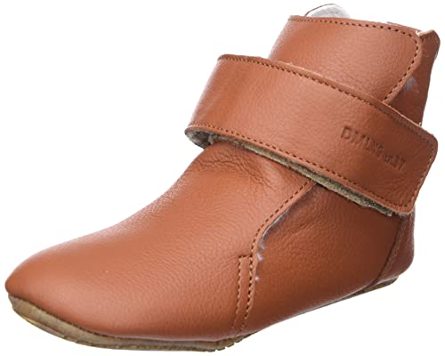 Däumling Unisex Baby Lorna Schneestiefel, Bio Nappa Cognac, 18 EU von Däumling