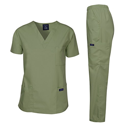 Dagacci Scrubs Medizinische Uniform für Herren, Schlupfkasack, Oberteil und Hose, Seaform, Klein von Dagacci Medical Uniform