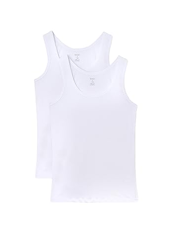 Dagi Men's 2 Pack Cotton Tanktop, White, 2XL von Dagi