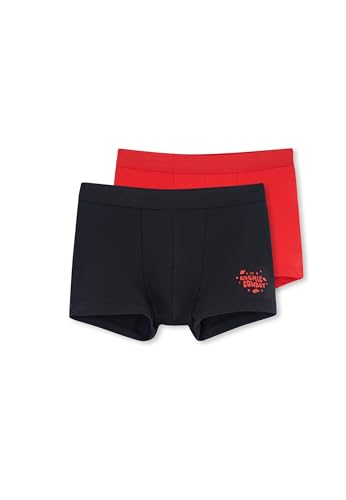 Dagi Men's 2 Pack Patterned Cotton Boxer Shorts, Red-Navy, Standard von Dagi