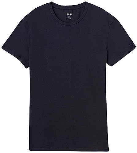 Dagi Men's Basic Cotton Undershirt T-Shirt, Black, Medium von Dagi