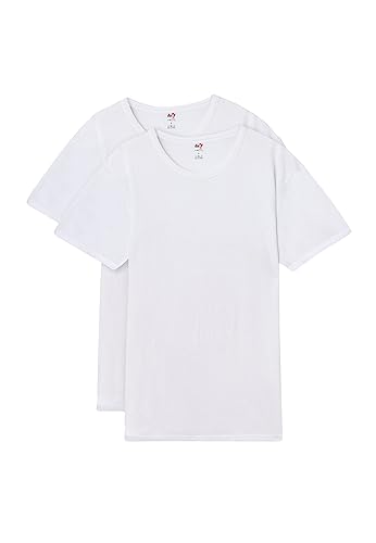 Dagi Men's Basic Cotton Undershirt T-Shirt, White, M von Dagi