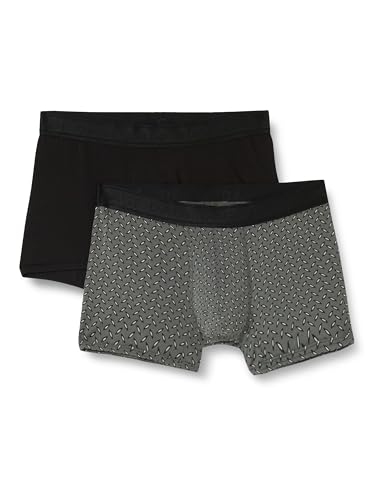 Dagi Men's Black Knitted Slim Fit Regular Waist Micro Modal Short Leg Boxer, M von Dagi
