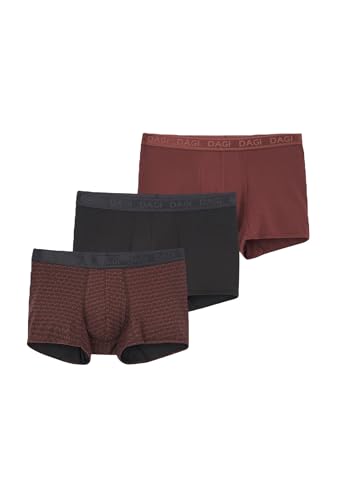 Dagi Men's Brown-Black 3-Pack Patterned Micro Modal Boxer, 2XL Dagi Men's Brown-Black 3-Pack Patterned Micro Modal Boxer, 2XL von Dagi