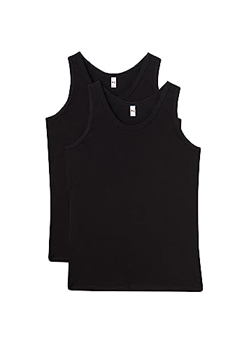 Dagi Men's Cotton Tanktop Vest, Black, L von Dagi