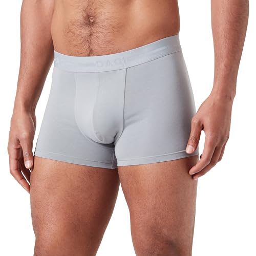 Dagi Men's Grey Knitted Regular Waist Supreme Short Leg Boxer, M von Dagi