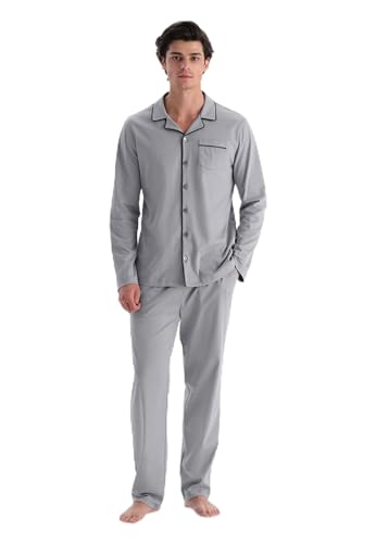 Dagi Men's Grey Mercerized Pants, 2XL von Dagi