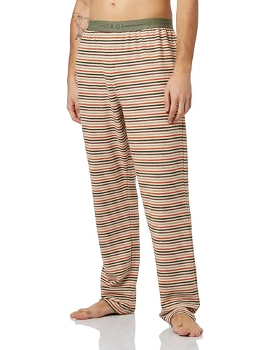 Dagi Men's Multicolor Regular Waist Striped Knitted Single Bottom, Multicolor,XXL von Dagi