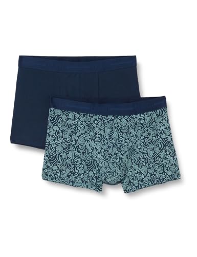 Dagi Men's Navy Knitted Regular Waist Supreme Short Leg Boxer, XXL von Dagi
