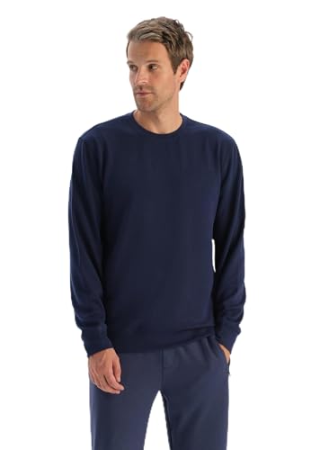 Dagi Men's Navy Modal Crew Neck Sweatshirt, M von Dagi