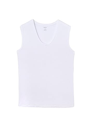 Dagi Men's Shapewear Cotton Tanktop Vest, White, XL von Dagi