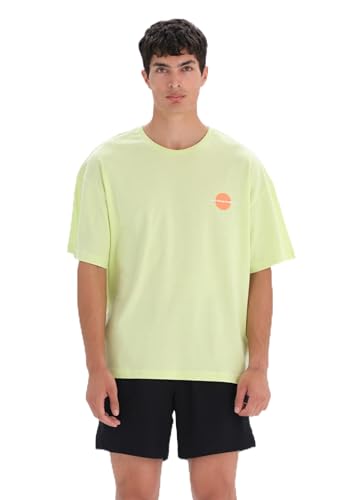 Dagi Men's Short Sleeve Crew Neck View Regular T-Shirt, Light Green, XL von Dagi