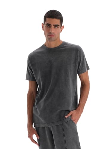 Dagi Men's Smoke Short Sleeve Washed T-Shirt, Smoke,M von Dagi