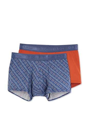 Dagi Men's Terracotta Fashion Knitted Slim Fit Regular Waist Micro Modal Short Leg Boxer, XXXL von Dagi