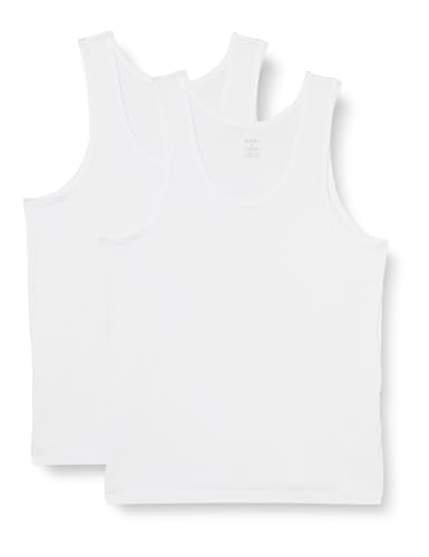 Dagi Men's White 2 Pack Slim Fit U-Neck Sleeveless Tanktop, White,L Dagi Men's White 2 Pack Slim Fit U-Neck Sleeveless Tanktop, White,L von Dagi