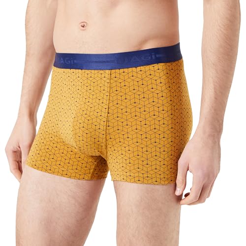 Dagi Men's Yellow 3 Pack Floral Regular Waist Boxer, Yellow,XL von Dagi