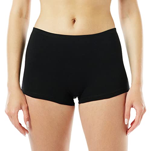 Dagi Women's Basic Cotton Boxer Shorts, Black, 36 von Dagi