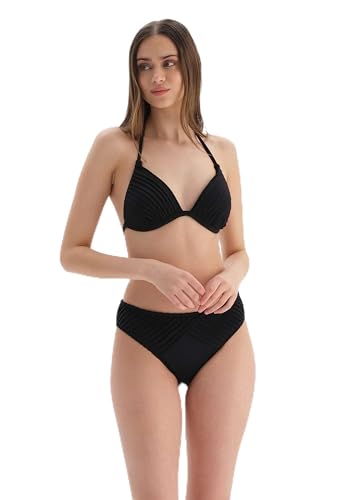 Dagi Women's Fashion, Small Triangle Bikini Top, Black, 36 Dagi Women's Fashion, Small Triangle Bikini Top, Black, 36 von Dagi
