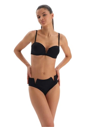 Dagi Women's Fashion, Strapless Bikini Top, Black, 36 von Dagi