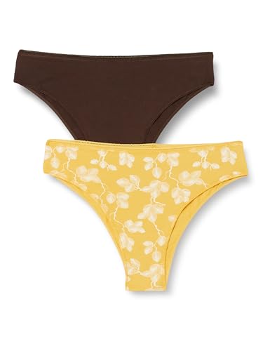 Dagi Women's Multi Colour 2 Pack Regular Waist Brazillian, Multi Colour,L von Dagi