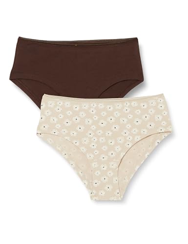 Dagi Women's Multi Colour 2 Pack Regular Waist Hipster, Multi Colour,XS von Dagi
