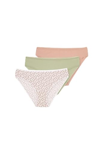 Dagi Women's Multicolor Fashion Knitted Regular Waist Supreme Briefs Cheeky, XL von Dagi