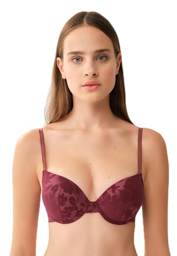 Dagi Women's Underwired Push Up Bra, Bordeaux, 90C von Dagi