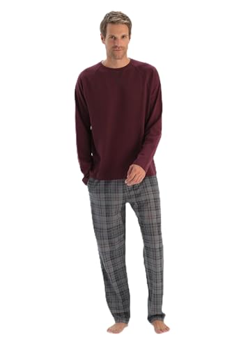 Men's Bordeaux Crew Neck Raglan Sleeve Pajama Set, M Men's Bordeaux Crew Neck Raglan Sleeve Pajama Set, M von Dagi