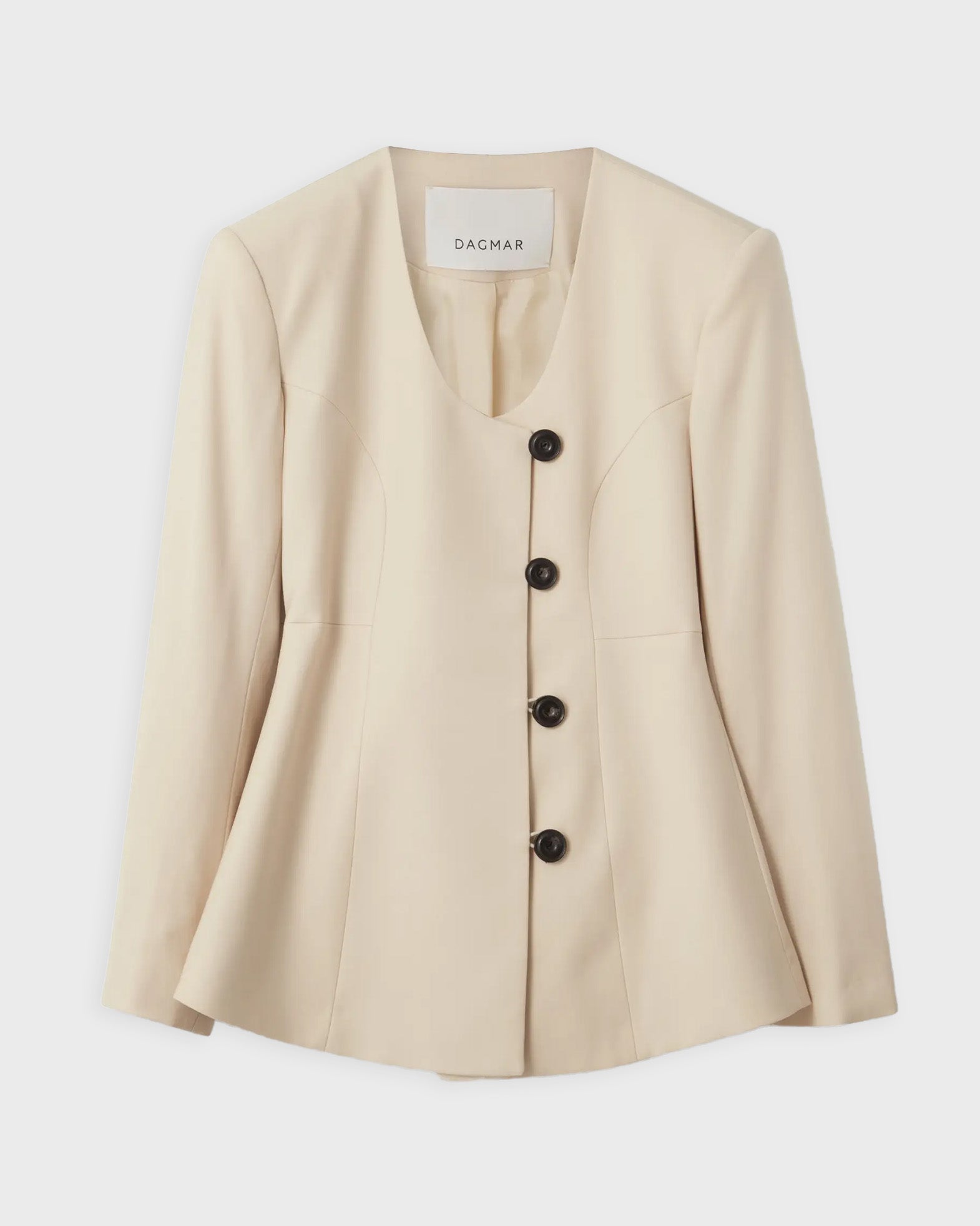 Dagmar Blazer Collarless Sand Dagmar Blazer Collarless Sand von Dagmar