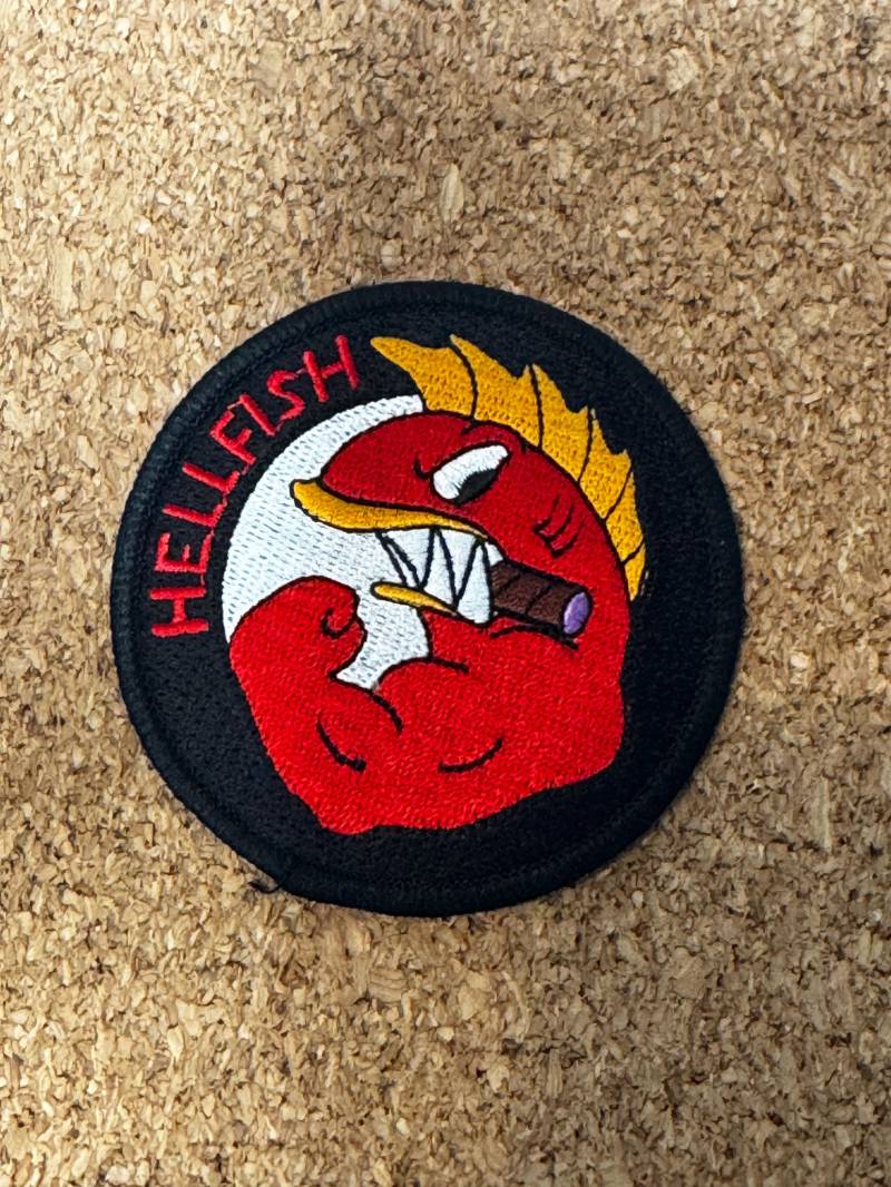 Raging Abe Simpson Fliegender Hellfisch 3 "Patch Military Patch von DagobahTraders