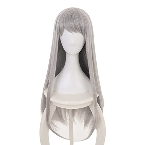 Dagua Cosplay Perücke,Blend S Hideri Kanzaki Cosplay Perücke,Long Silver Gray Perücke,Mit Kostenloser Perückenkappe,Halloween Kostüm Perücke,für Party Karneval Weihnachten von Dagua