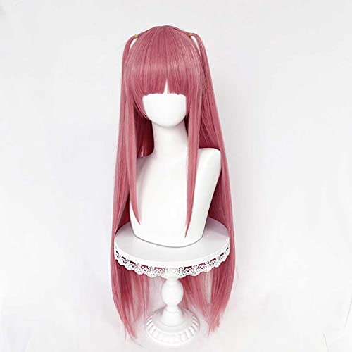 Dagua Cosplay Perücke,Gotoubun no Hanayome Nino Nakano Cosplay Perücke,Long Pink Perücke,Mit Kostenloser Perückenkappe,Halloween Kostüm Perücke,für Party Karneval Weihnachten von Dagua