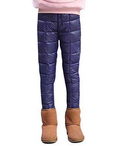 Kinder Daunenhose Mädchen Stepphose Warm Winter Leichte Daunen Hose Winterhose Outdoor Winddicht Daunenhose Schneehose Verdickte,Marine,150 von DAIHAN