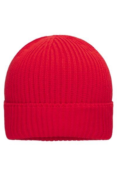 Daiber Bio-Baumwolle Beanie Wintermütze Ripp-Design von Daiber