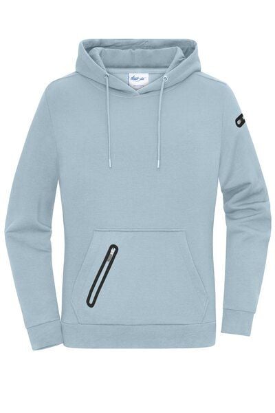 Daiber Damen Hoodie Kapuzenpullover Pullover Kängurutasche mit Reißverschlusstasche Ärmeltasche Kapuze von Daiber