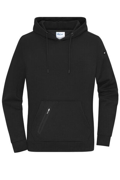 Daiber Damen Hoodie Kapuzenpullover Pullover Kängurutasche mit Reißverschlusstasche Ärmeltasche Kapuze von Daiber