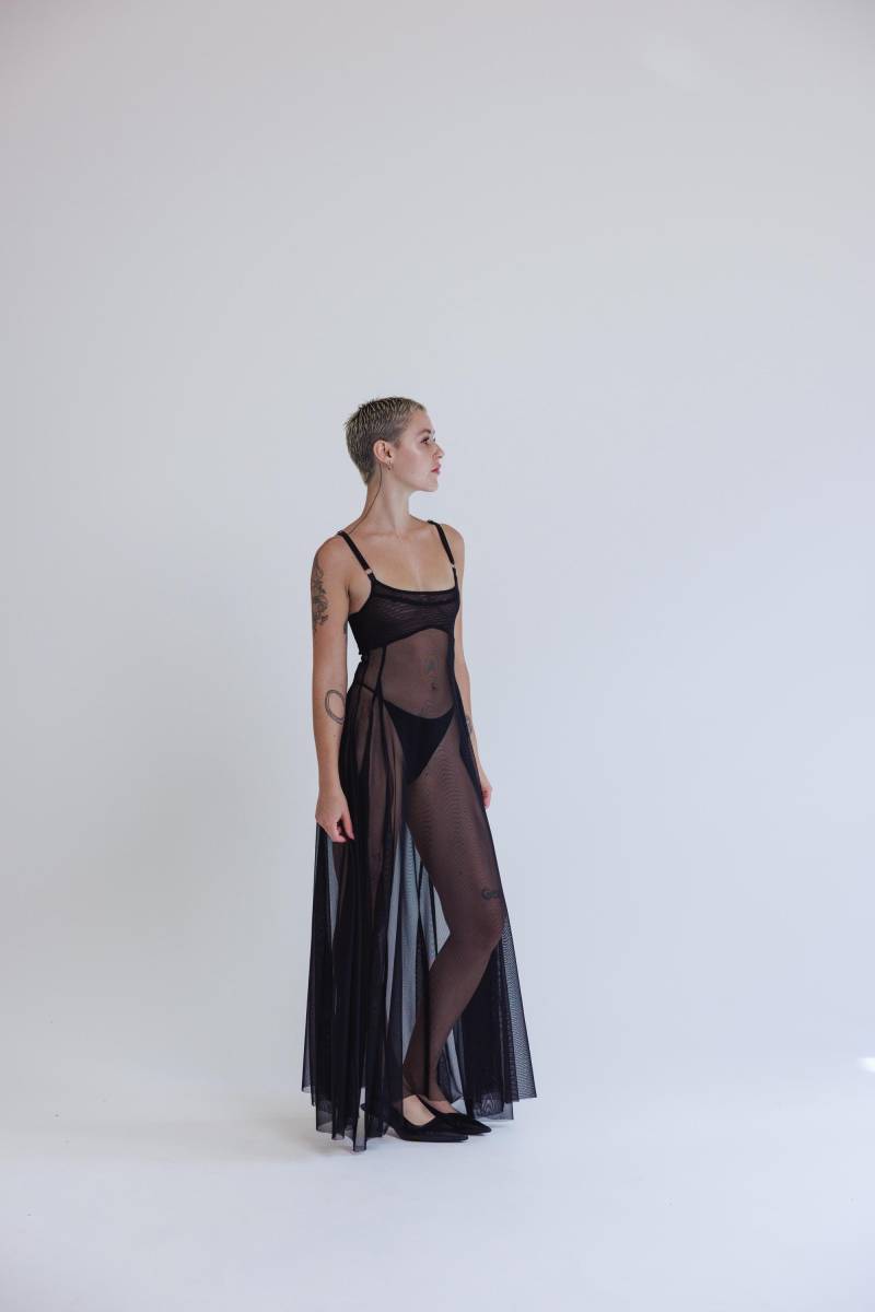 Transparent Maxi Dress, Rave Outfit von Daijanala