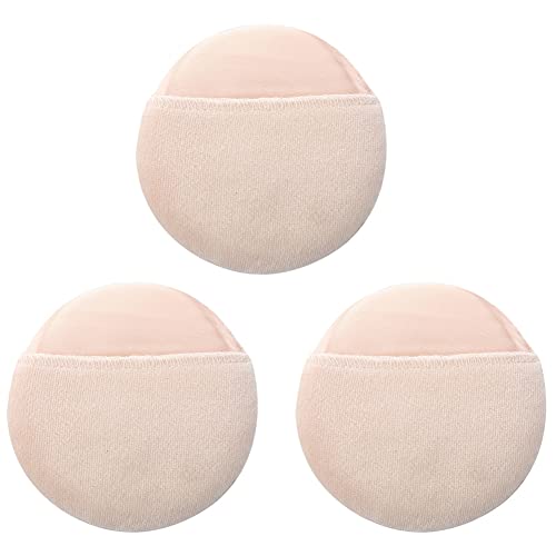 Daijianbin 3X Frauen Kosmetik Beige Runde Gesicht Make-Up Gesicht Puderquast von Daijianbin