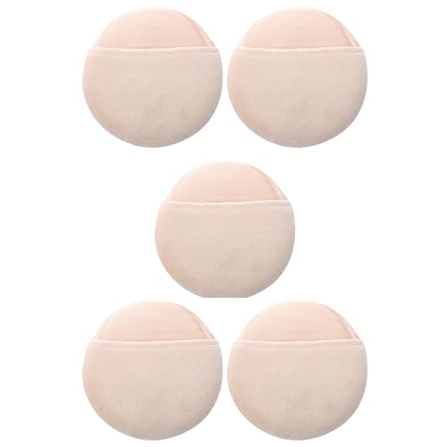 Daijianbin 5X Frauen Kosmetik Beige Runde Gesicht Make-Up Gesicht Puderquast von Daijianbin