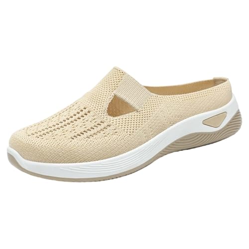 Orthopädische Hausschuhe Damen Clogs & Pantoletten Für Damen Air Cushion Freizeit Atmungsaktiv Sandals Gesundheitsschuhe Diabetiker Slip on Walkingschuhe Hausschuhe Barfuss Schuhe Schlappen von Daikascbny