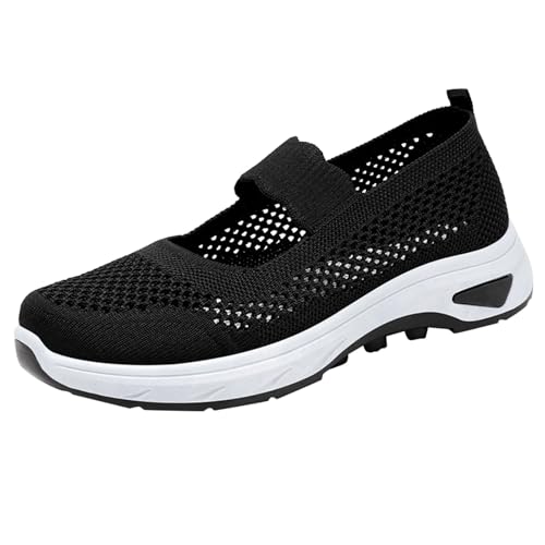 Sneaker Damen Sommerschuhe Schuhe Barfußschuhe Orthopädische Hausschuhe Bergexperten Sommer Ohne Schnürsenkel Slip on Hallenturnschuhe Sport Breite Füße Sandalen Weite H Leicht Frauen Arbeitsschuhe von Daikascbny