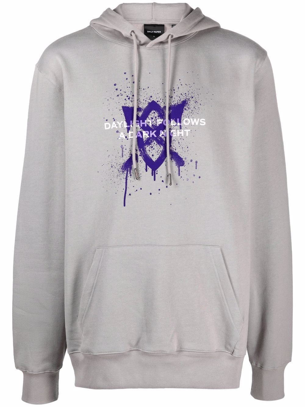 Daily Paper Hoodie mit Logo-Print - Grau von Daily Paper