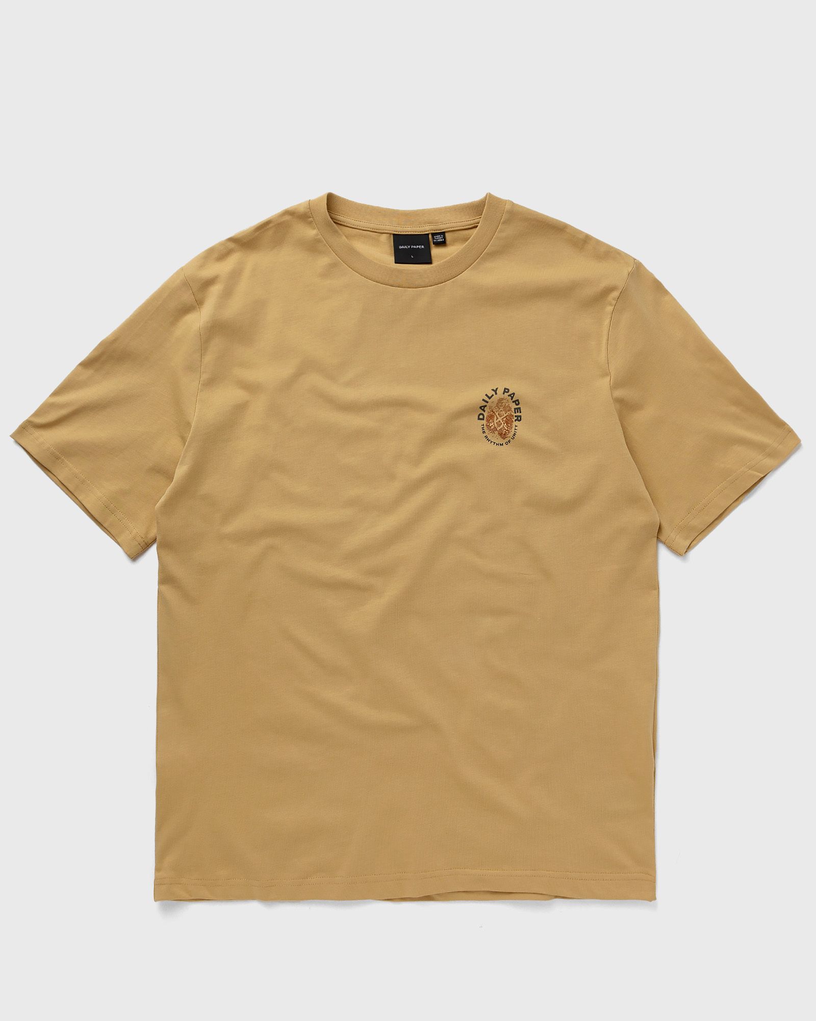 Daily Paper Identity ss t-shirt men Shortsleeves yellow|beige in Größe:M von Daily Paper