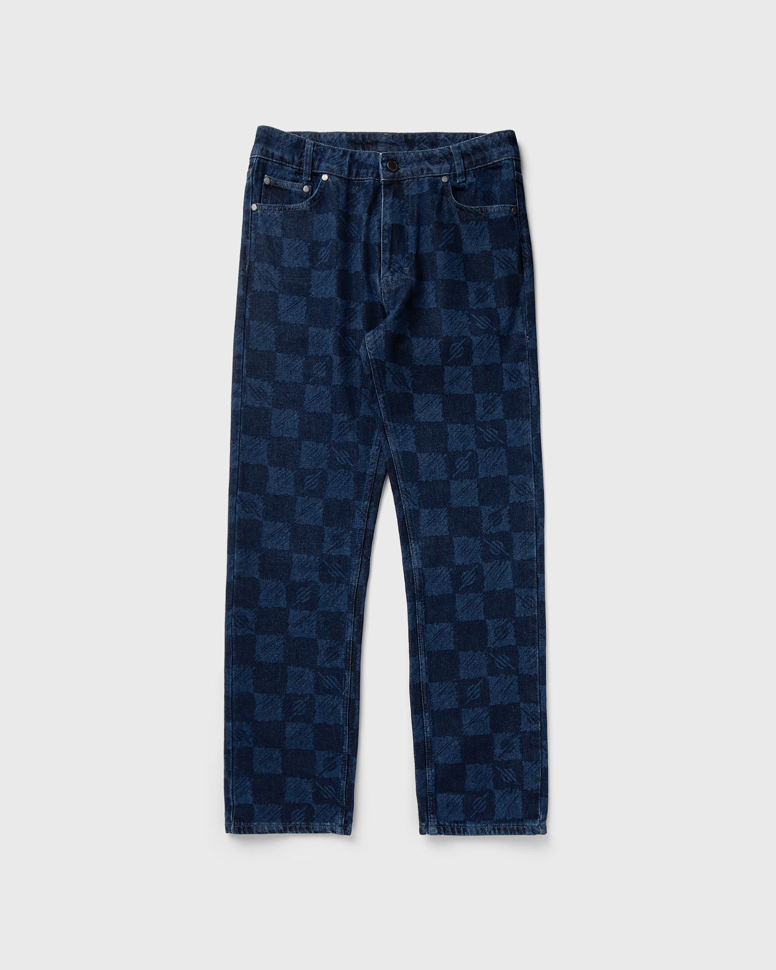 Daily Paper KIBO CHECK JACQUARD JEANS men Jeans blue in Größe:XL von Daily Paper