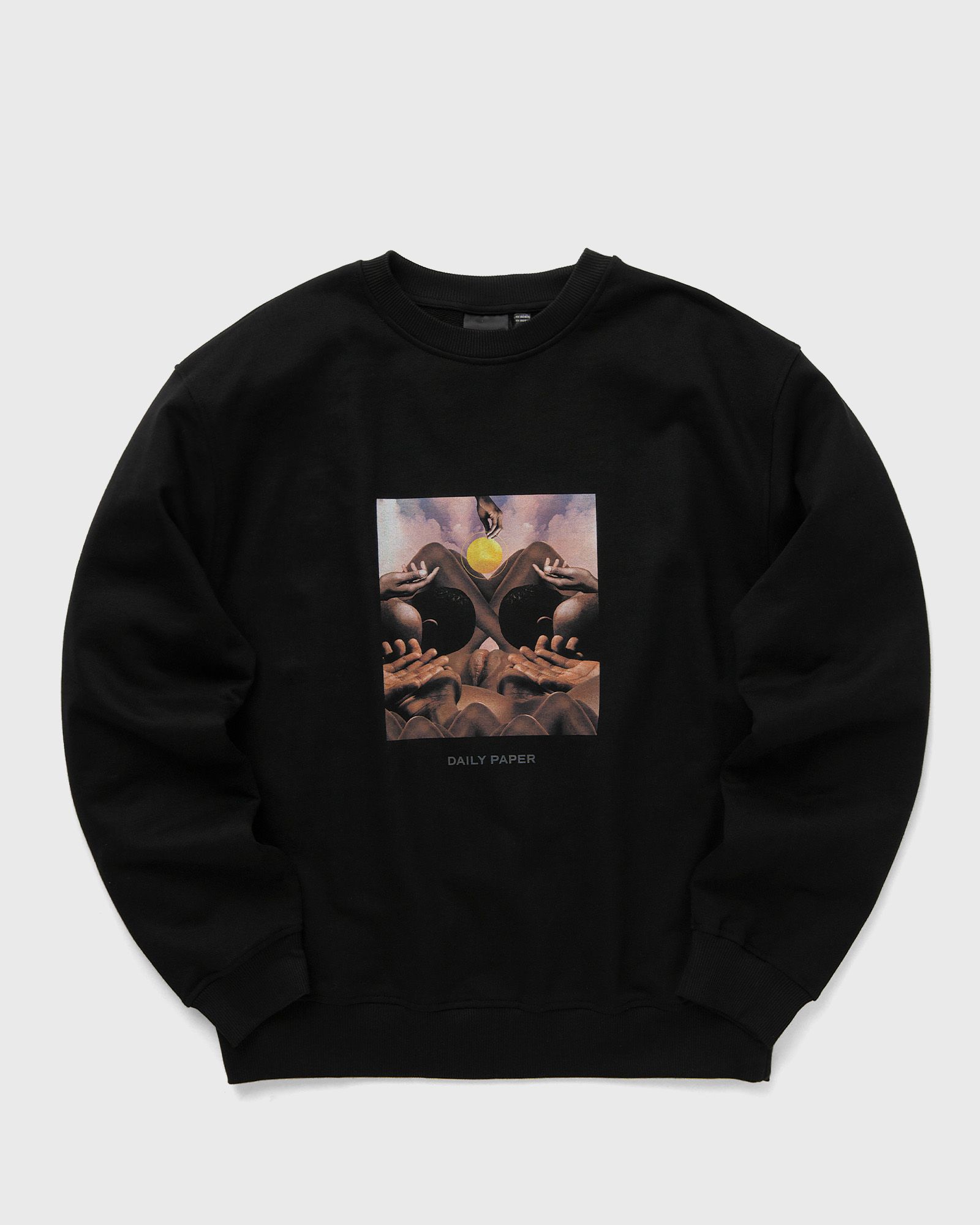 Daily Paper Landscape oversized sweater men Sweatshirts black in Größe:L von Daily Paper